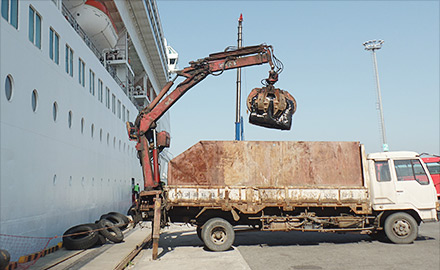 크루즈 가베지 수거처리